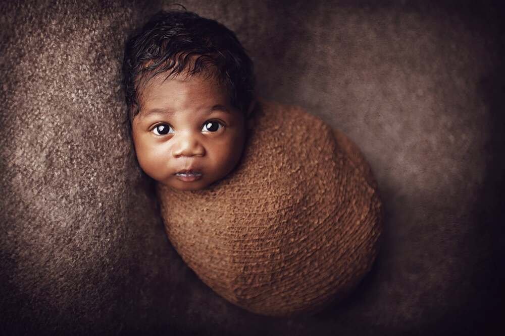 Potatosack Pose Newborn Shooting Augsburg
