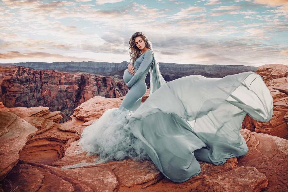 Babybauch Shooting im Grand Canyon Horseshoebend